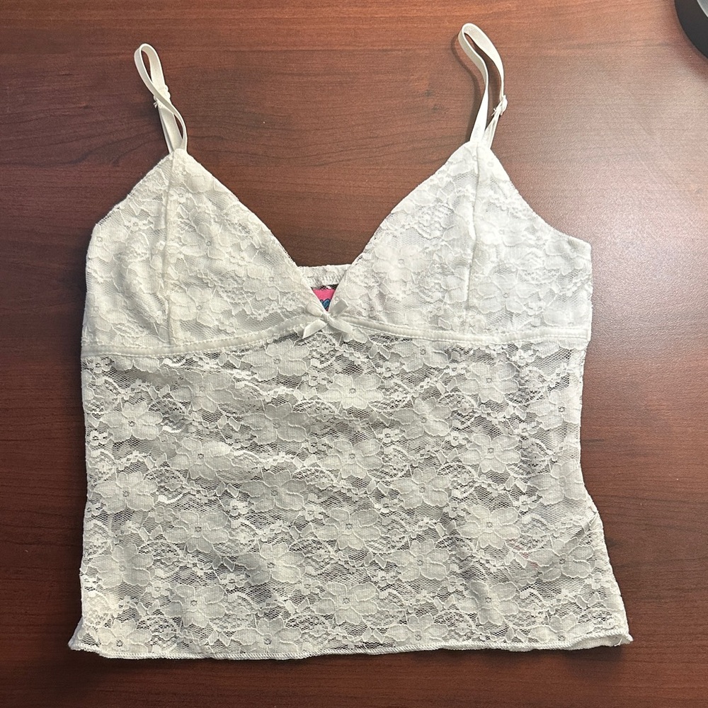 Edikted White Lace Top